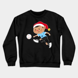 Uruguay football Christmas elf. Football World Cup soccer T-Shirt Crewneck Sweatshirt